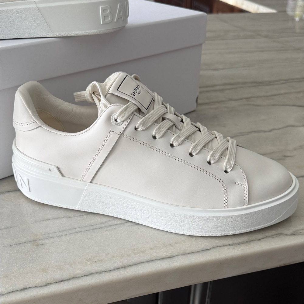 Balmain White/Silver Branded Shoe - Picture 5 of 8